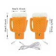 thumbnail image 3 of Workout Gloves for Women Gym Smart Usb Rechargeable Winter Cold Protection Warmth Half Finger Clamshell Knitting Heating Gloves Workout Gloves for Women Gym Yellow Workout Gloves for Women Gym, 3 of 6
