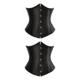 thumbnail image 4 of maskred Shapewear Corset à Lacets et Confortable Noir 5XL 2Set Femmes, 4 of 6