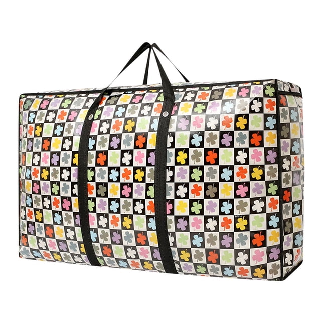 Pompotops Extra Large Reusable Storage Bags With Strong Handles & Zippers, Heavy Duty Washable Moving Bag, Waterproof Closet, Underbed Organizer For Bedding, Blanket Clearance