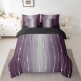 thumbnail image 2 of YST 7Pcs Purple and Grey Watercolor Comforter Set, Twin Size, Ombre Gradient, Modern Geometry, 2 of 4
