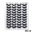 thumbnail image 1 of False Eyelashes Faux Mink Lashes 20 Pairs Long Dramatic Fluffy Volume Natural Fake Eyelashes Value Pack MC-8, 1 of 5