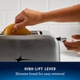 thumbnail image 4 of Oster 2-Slice Toaster with Extra Wide Slots, Bagel Toaster, Stainless Steel, 4 of 6