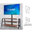 thumbnail image 4 of FITUEYES 3-Tier Floor TV Stand for 37-70 Inch TVs Entertainment Stand with Storage-Height Adjustable TV Console Stands with Golden Walnut Board & Cable Management, VESA 600x400mm, 4 of 6