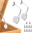 thumbnail image 1 of 2 Pack Toy Boxes Hinges Soft Close Lid Support Hinges Chest Hinges for Wooden , , Storage Trunk & Bench, 1 of 7