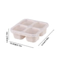 thumbnail image 3 of Wuztai Boîte Bento à 4 Compartiments, Contenants à Lunch Réutilisables Divisés pour Enfants et Adultes, Contenants Empilables pour Préparation de Repas Allant au Micro-Ondes pour l'École, le Travail et les Voyages, 3 of 7