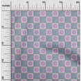 thumbnail image 1 of oneOone Polyester Lycra Fabric Geometric & Floral Block Print Fabric BTY 56 Inch Wide, 1 of 4