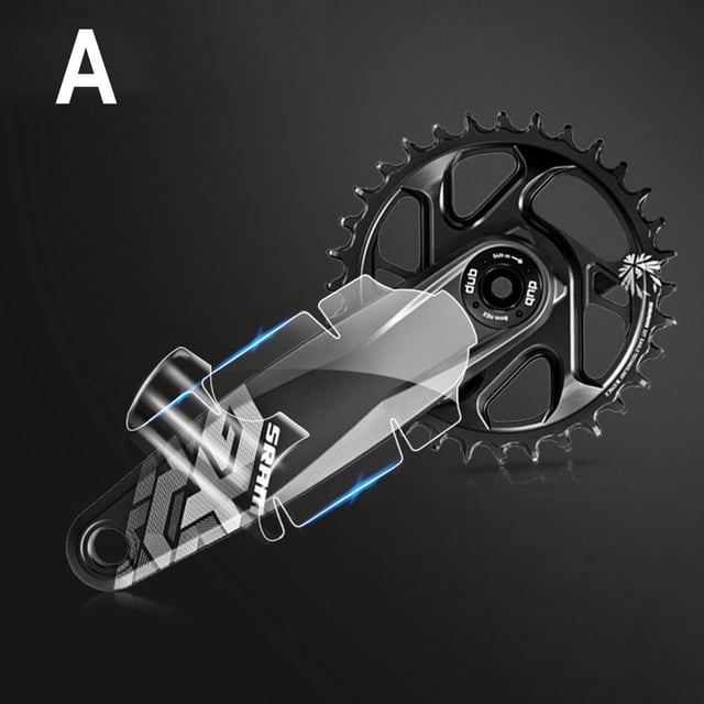 Bicycle Crank Protector Stickers Decals MTB Mountain Bike Adhesive TPH Film