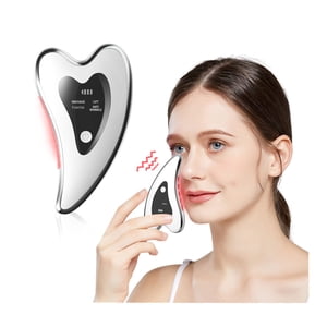 ProSculpt 4-in-1 Gua Sha Beauty Tool with Heat, Vibration & Red Light Therapy - Portable USB-Rechargeable Facial, Neck & Jawline Massager for Improved Circulation, Reduced Puffiness & Enhanced Skin