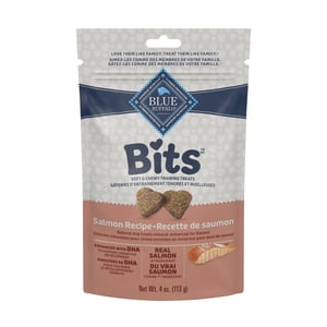 Blue Buffalo Blue Bits Savory Salmon Recipe Soft-Moist Training Dog Treats, 4-oz bag