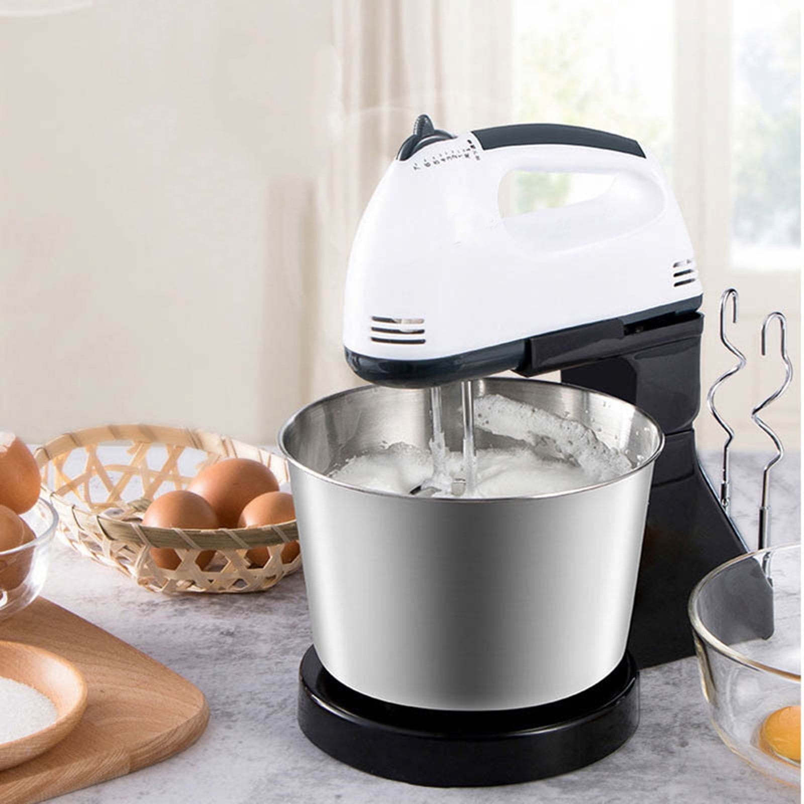 Refurbished taicans Stand Mixer, 150W Motor, 7-Speed, 1.7-Liter Bowl, Stainless Steel Whisk, Aluminum Dough Hook, White