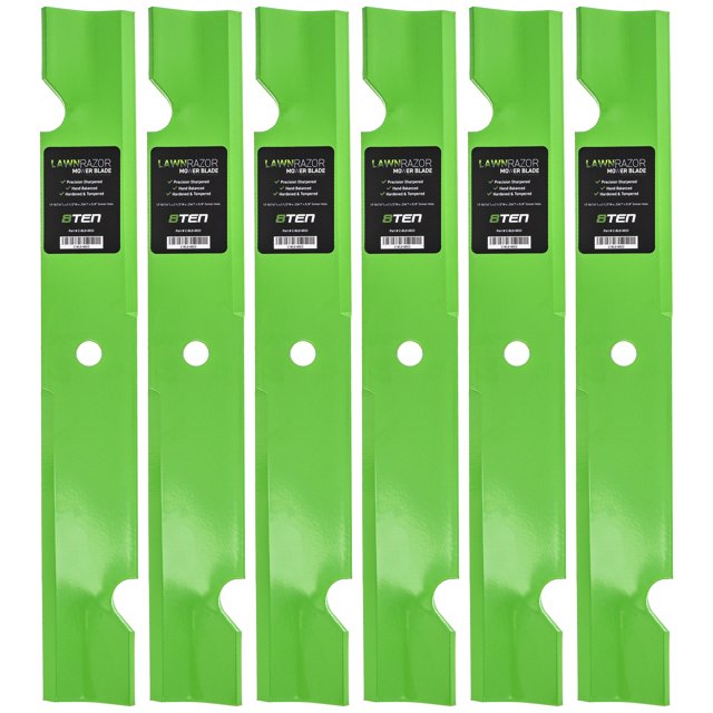 LawnRAZOR Notched Medium Lift Mower Blade for Exmark Lazer Z 103-6584 6 Pack 810-CBL2245D