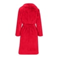 thumbnail image 4 of LOVZFMLL Jackets for Women's Button Pockets Bandage Solid Color Long Sleeve Loose Coat Medium Length Coat, 4 of 6