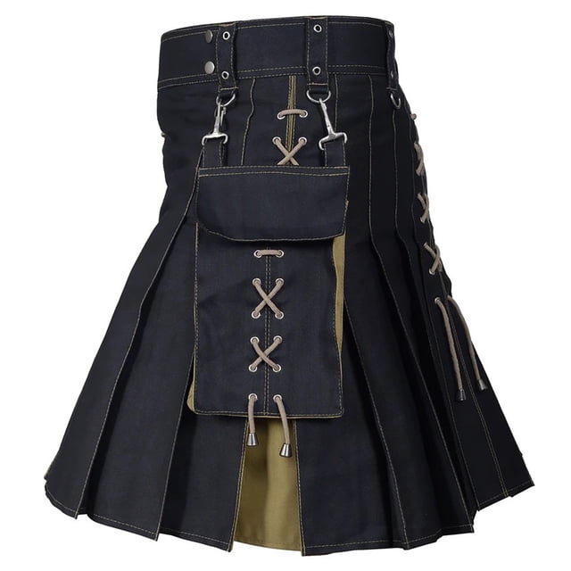 Kcodviy Design Sense Trend Scottish Stocking Gift Holiday Dress Color Medieval athletic Sweatpants Pleated Skirt