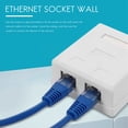 thumbnail image 1 of RJ45 Network Socket - Shielded Surface Mounted Double Wall Socket with CAT6A Ethernet LAN Cable Port for Network Cable, 1 of 7