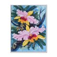 thumbnail image 1 of Designart Vintage Forest Orchids I FLOAT FRAME WALL ART, 1 of 4