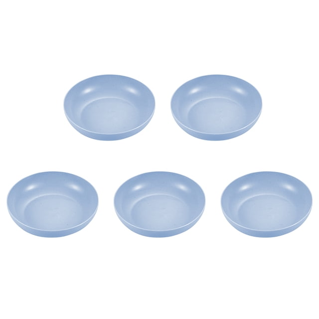 EGNMCR Kitchen Gadgets, 5PCS Dinner Plates - 5.7Inch Impregnable Dinner Plates Set Of 5 - Dishwasher & Microwave Safe Plastic Plates Reusable - Lightweight Plates For Kitchen,camping Dinner Plates