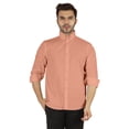 thumbnail image 1 of Bestman Formal Front Button Placket Solid Shirts For Mens Long Sleeve Regular Fit Shirt, 1 of 7