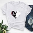 thumbnail image 2 of Diufon Hauts de la Saint-Valentin pour Femmes Tunique Décontractée à Manches Courtes Col Rond Chemisier Imprimé Graphique Mignon Tendance, 2 of 6