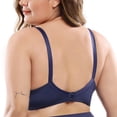 thumbnail image 4 of PENGXIANG Women‘s Underwire Bra Lace Floral Bra Unlined Unpadded Plus Size Full Coverage Bra, 4 of 5