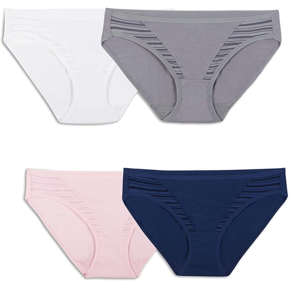 Fruit Of The Loom Culottes pour Femmes Évacuant l'Humidité en Mélange Frais, Bikini - Assortiment Mode, Grand 7