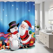 Amzcrzy Bathroom Shower Curtain Room Decor Printed Waterproof and Polyester Shower Curtain Set Of Four Pieces Absorbent Mat Window Blinds Living Room Decor Shower Curtains Curtain