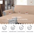 thumbnail image 4 of CHUANK Housse Imperméable pour Canapé, Housses pour Sofa en L, Housse pour Chaise Longue, Housse Réversible de Protection de Meuble pour Animaux, Enfants, Chien, Chat, Kaki P, 4 of 7