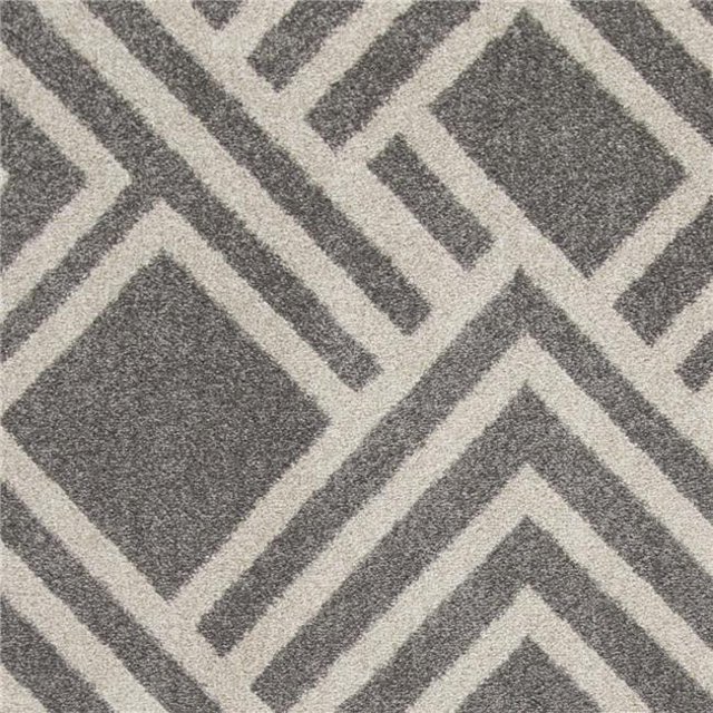63" X 91" X 0.'5" Tapis en Polypropelène Gris
