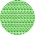 thumbnail image 1 of Ahgly Company Tapis Rond Lavable en Machine Intérieur Transitionnel Vert, 3 Pieds Rond, 1 of 7