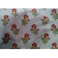 thumbnail image 4 of oneOone Cotton Silk Fabric Leaves & Floral Block Printed Craft Fabric BTY 42 Inch Wide, 4 of 4