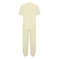 thumbnail image 5 of Qtocio Ensemble de Pyjama pour Femmes, Ensemble de Nuit Décontracté à Col Rond Uni, 5 of 5