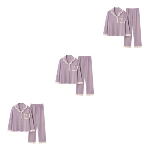 pitrice Satin Pyjama Set Women - Comfortable Fit Romantic Look Sexy Soft Various Colors B6804 XL,1 3Set