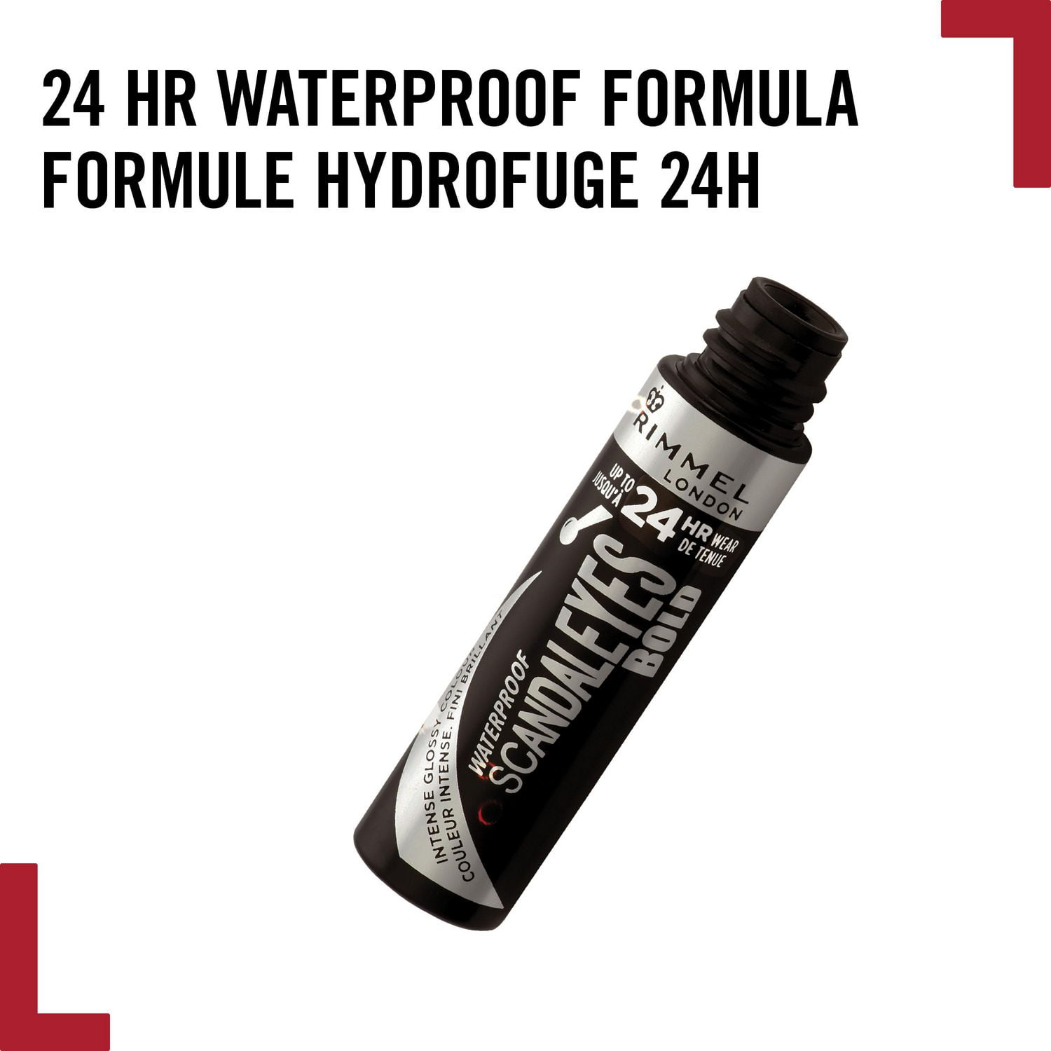 Rimmel Traceur liquide Scandaleyes Bold, couleur brillante intense, formule légère et hydrofuge, tenue jusqu'à 24H, 100% Sans Cruauté