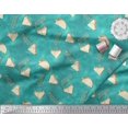 thumbnail image 2 of Soimoi Green polyester Crepe Fabric Text & Tacos Food Fabric Prints By Yard 52 Inch Wide, 2 of 5