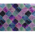 thumbnail image 4 of oneOone Georgette Viscose Fabric Textured Moroccan Geometric Printed Fabric 1 Yard 42 Inch Wide, 4 of 4