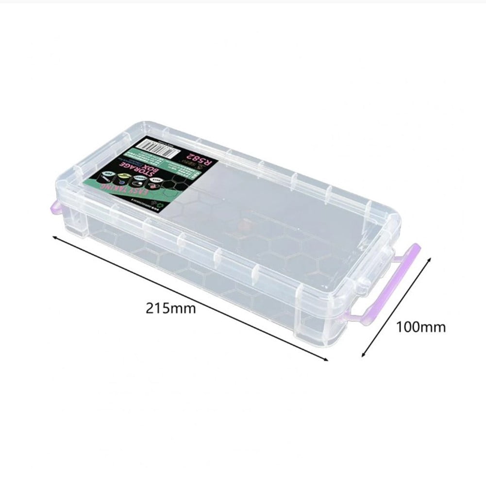 Dust-Proof Waterproof Plastic Storage Box Screw Holder Case Organizer Container Tool Box Tools Storing Rectangular Transparent