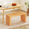 thumbnail image 2 of Costway 1 PCS Bamboo Dining Bench 36" Long Entryway Bench Indoor Outdoor Solid Wood Bench, 2 of 10