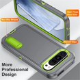 thumbnail image 4 of for Google Pixel 9 Pro Case, Google Pixel 9 Pro Phone Case with Built in Kickstand, Shockproof/Dustproof/Drop Proof Heavy Duty Military-Grade Rugged Protective Cover for Google Pixel 9 Pro,Grey, 4 of 9