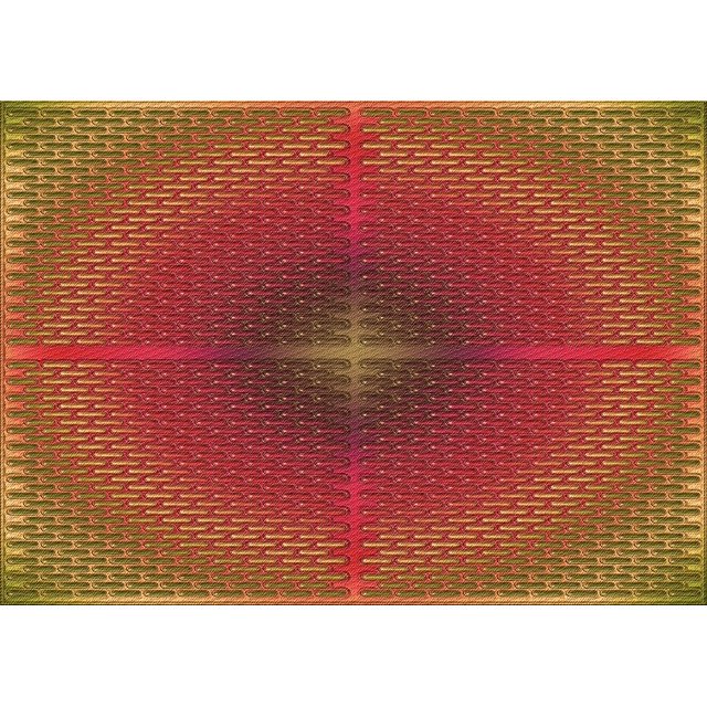Ahgly Company Tapis Rectangulaire Rouge Lavable en Machine, 3 Pieds x 5 Pieds