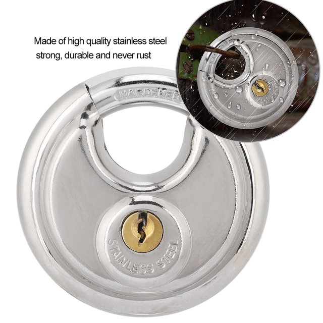 Stainless Steel Round Shape Key for Outdoor Warehouse Fences Cabinet Locks