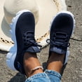 thumbnail image 3 of Womens Chunky Walking Shoes Comfortable Arch Support Orthopedic Woven Non Slip Jogging Work Fashion Sneakers, 3 of 6
