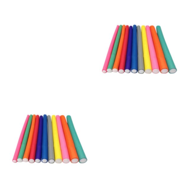 Baohd 10x Hair Foam Curler Roller Set Easy-toFlexible Rods DIY Hair Styling Tool 12mm 10 Pcs 2Set