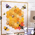thumbnail image 3 of POINTERTECK 6/9/12‘‘ Adorable Petite Abeille Planche Collection Courtepointe Gabarit Ensemble Oreiller Couverture, 3 of 4