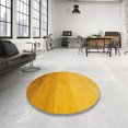 thumbnail image 3 of Ahgly Company Tapis Carrés Abstraits Jaune Foncé, 3' Carré, 3 of 6