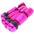 thumbnail image 3 of pitrice 4 Pcs Car Tubeless Wheel Dust Caps Tire Valve Stems Purple + Black, 3 of 9