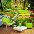 thumbnail image 1 of 3D Wallpaper Flower Garden Path SKU# WAL0205, 1 of 8