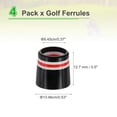 thumbnail image 2 of Uxcell Golf Ferrules 0.370 Inch ID, 4 Pack Tapered Golf Club Ferrules Multi-Rings Iron Ferrule Rings, Red, 2 of 7