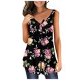 thumbnail image 1 of Birdeem T-Shirt Mode Femme Été Aguichant Sans Manches Imprimé Léger Ample Ventilation, 1 of 5
