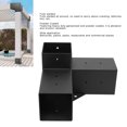 thumbnail image 4 of Gazebo Bracket, Galvanized Powder Coated Fully Welded Wood Post Bracket, Heavy Duty 4 Way Right Angle Corner Bracket, DIY Pergola Hardware Kit for Outdoor, 4 of 7
