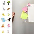 thumbnail image 3 of Fridge Magnets for Kids, 20 Pieces 3D Animal Refrigerator Magnets Set for Toddlers, Educational Learning Toy for Whiteboard, Full Back PVC Magnetic Animals, 3 of 9