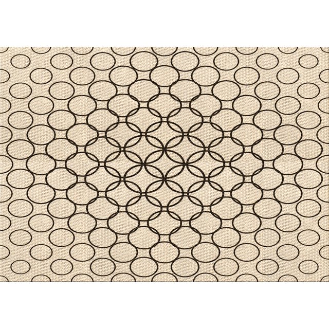 Ahgly Company Machine Washable Indoor Rectangle Transitional Moccasin Beige Area Rugs, 3' x 5'